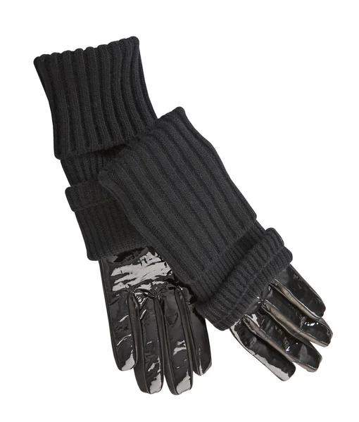 Guantes negros — Foto de Stock