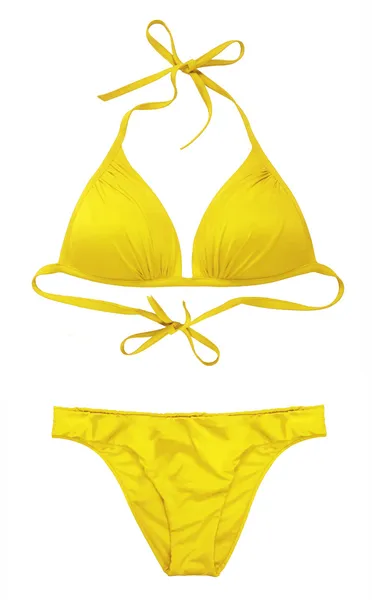 Желтый купальник — стоковое фото
