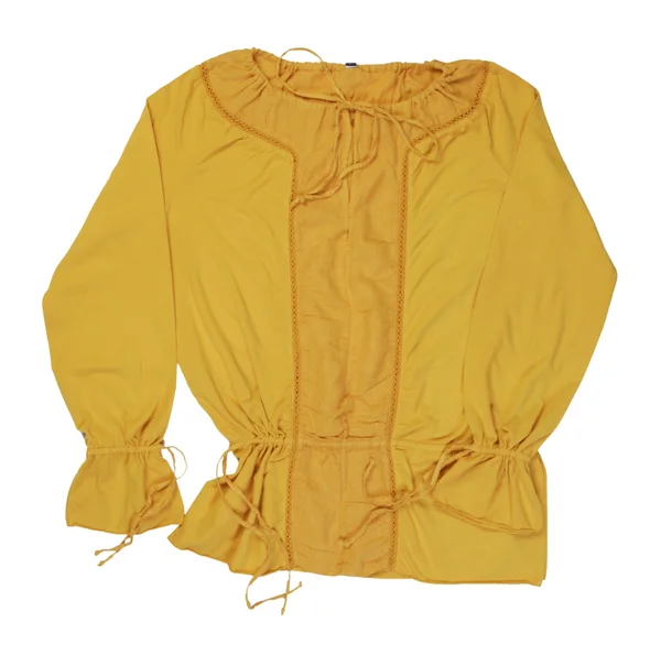 Жовта Кофточка сорочка — стокове фото