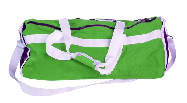 Green sport bag — Stock Photo, Image