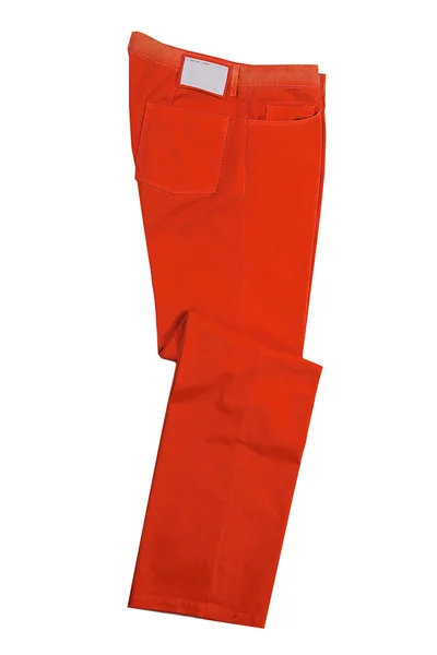 Червоний джинси — стокове фото