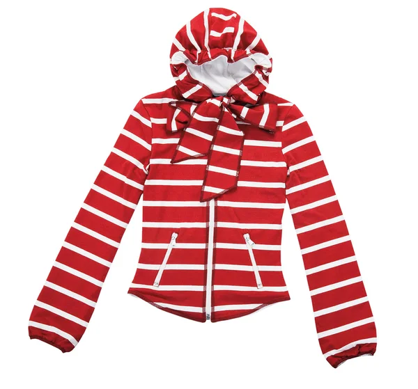 Red strip sport jacket — Stock Photo, Image