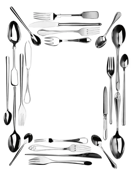 stock image Silver cutlery
