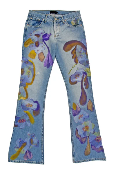 Módní džíny — Stock fotografie