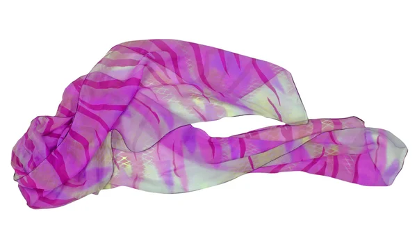 Pink silk scarf — Stock Photo, Image