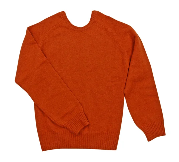 Vörös gyapjú pulóver-kabát — Stock Fotó