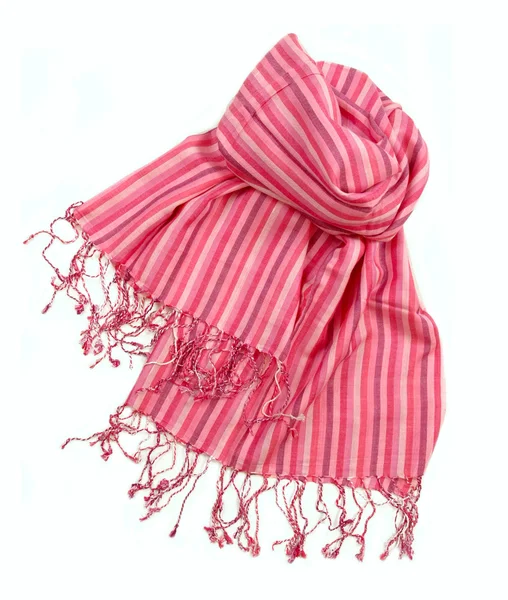 Pink strip scarf — Stock Photo, Image