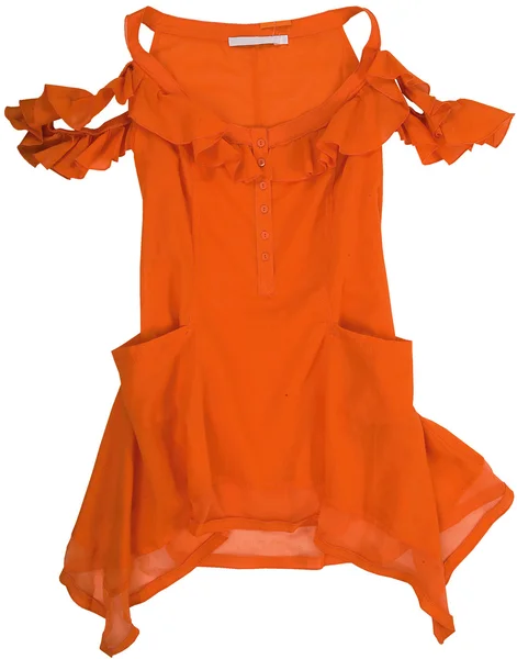Πορτοκαλί φόρεμα — Φωτογραφία Αρχείου