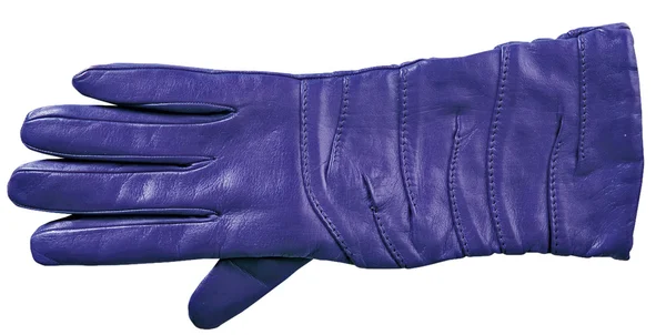 Blauw vrouw mode handschoen — Stockfoto