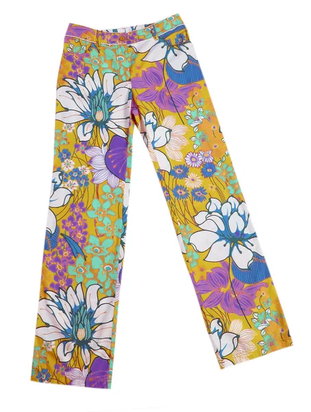 Pantaloni pantalone fiori pantaloncini — Foto Stock
