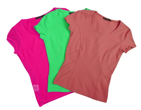 Kleur t-shirts — Stockfoto