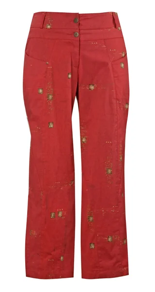 Červené džíny — Stock fotografie