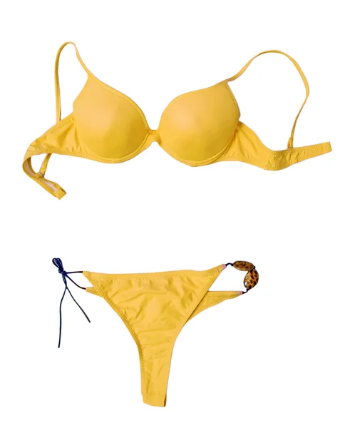Żółty kostium kąpielowy — Zdjęcie stockowe