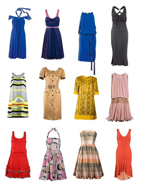Kollektion Farbe Kleid — Stockfoto