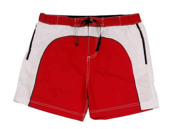 Červené sportovní šortky — Stock fotografie
