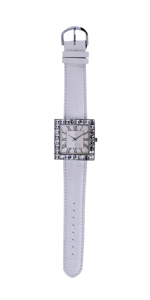 Bílé hodinky — Stock fotografie