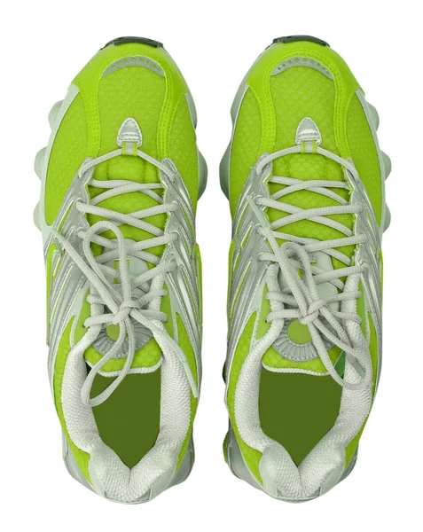 Groene schoenen — Stockfoto