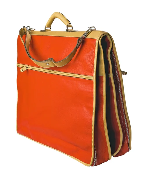 Красный портфель — стоковое фото