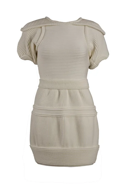 Biała suknia wełniana — Zdjęcie stockowe