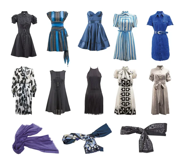 Collectie van kleding en accessoires — Stockfoto
