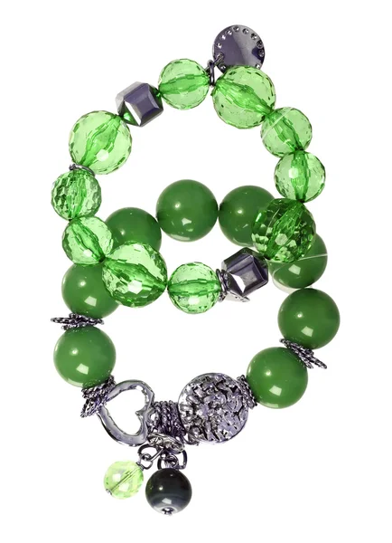 Emerald bracelet — Stock Photo, Image
