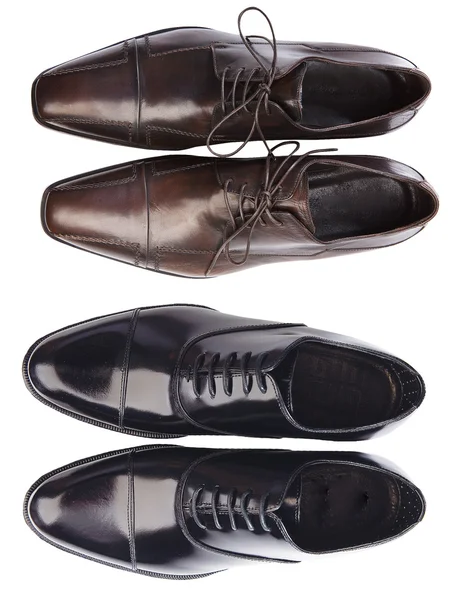 Koleksiyon erkek deri ayakkabı — Stok fotoğraf