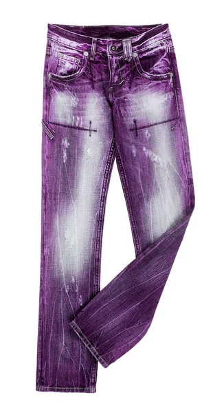 紫罗兰色牛仔裤 — 图库照片