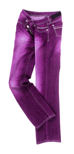 Фіолетовий джинси — стокове фото