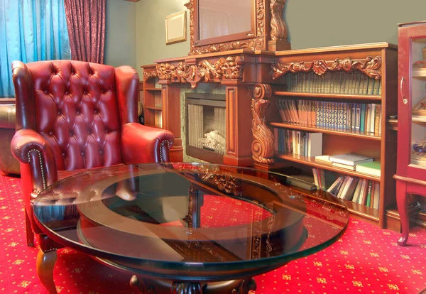 Interior del gabinete rojo — Foto de Stock
