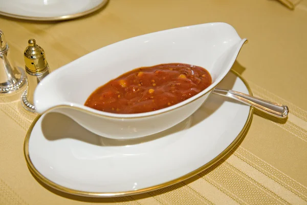 Кетчуп гірчичним соусом — стокове фото