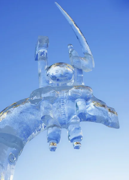 Konkurs rzeźby z lodu, prace najlepszych rzeźbiarzy ural rankingu nagrody — Zdjęcie stockowe