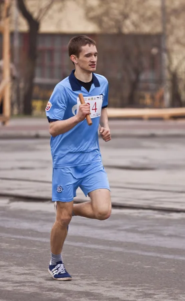 75 th traditional relay race "Spring Victory" — Stock Photo, Image