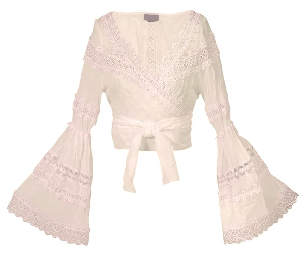 White lace shirt — Stock Photo, Image