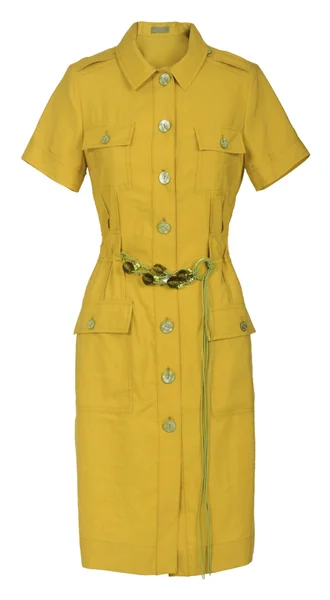 Żółta sukienka — Zdjęcie stockowe