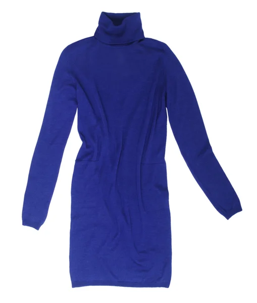 Modré šaty — Stock fotografie