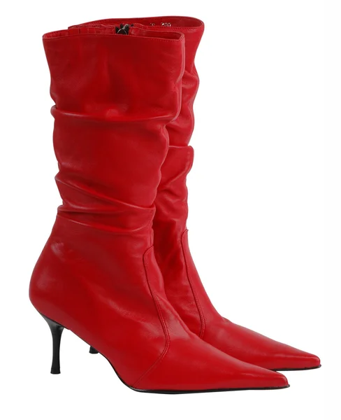Rote Stiefel — Stockfoto