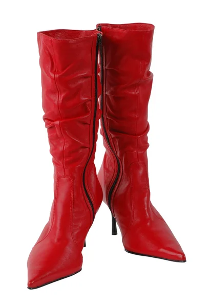 Rote Stiefel — Stockfoto
