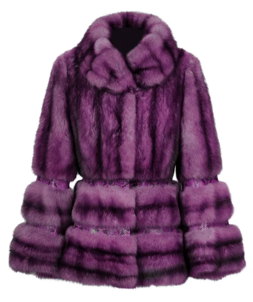 Casaco de pele violeta — Fotografia de Stock