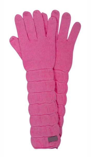 ピンクのウールの手袋 — ストック写真