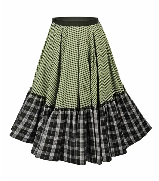 Checkered spódnica — Zdjęcie stockowe