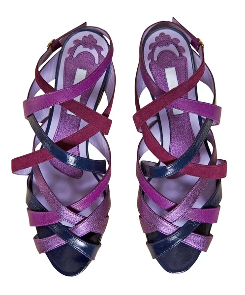 Фиолетовый синий ботинок — стоковое фото
