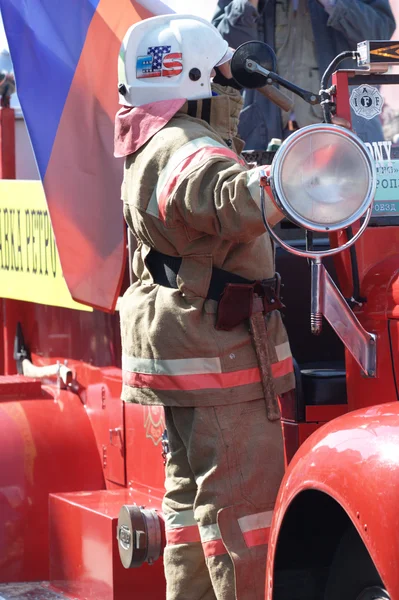 消防車のパレード — ストック写真