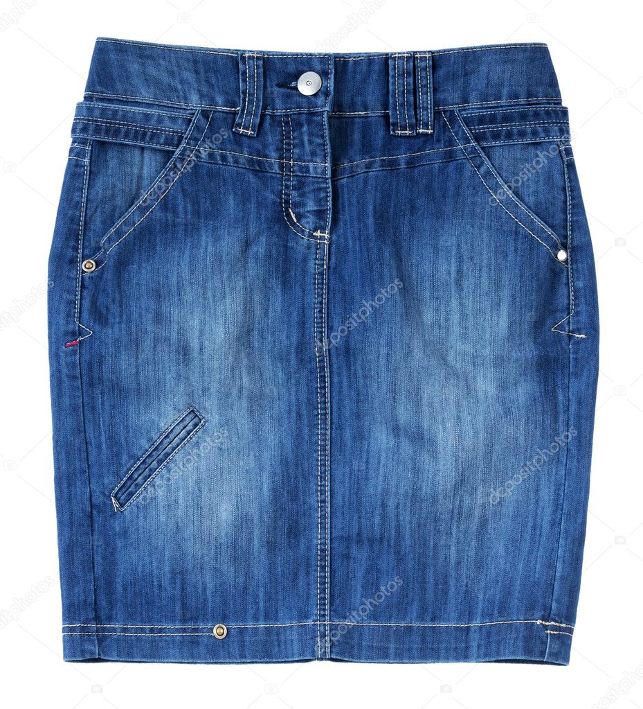 Blue jeans skirt