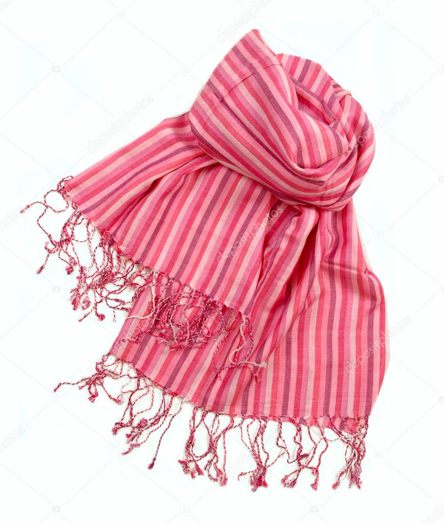 Pink strip scarf Stock Photo by ©evaletova 10511399