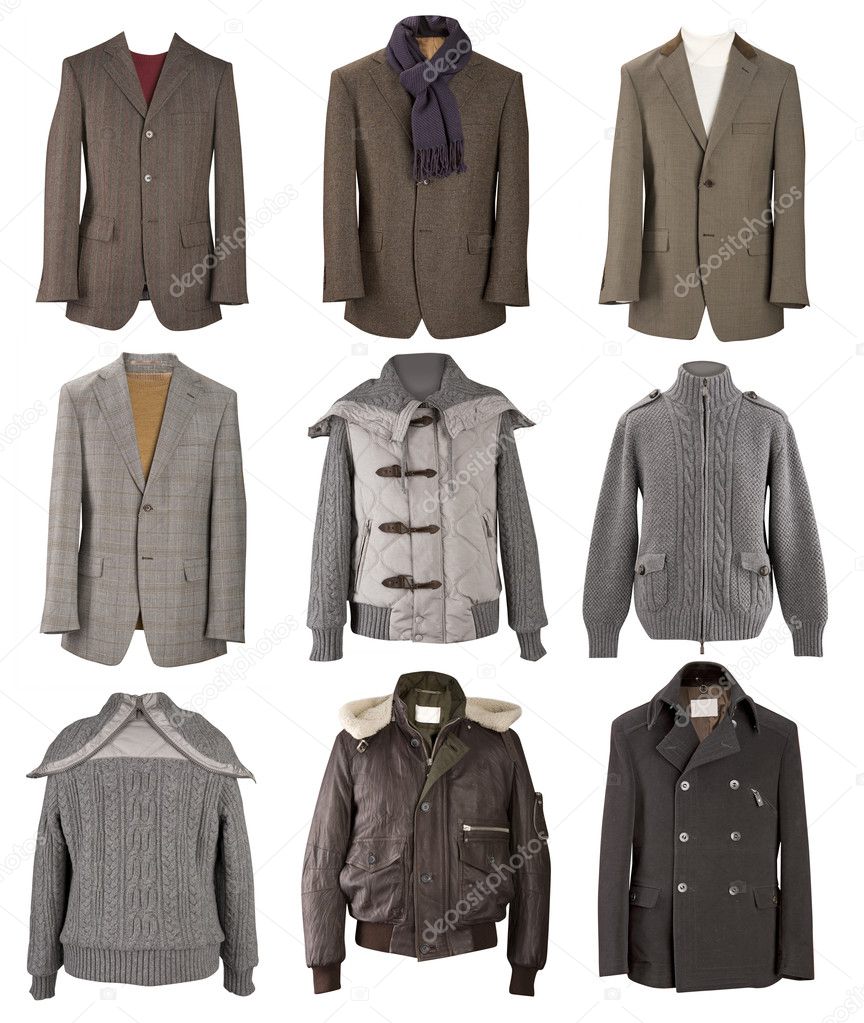 Collection of men clothes