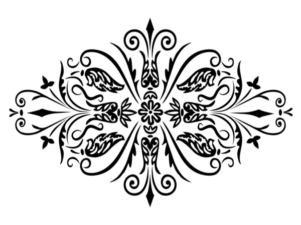Rhombus flower ornament — Stock Vector