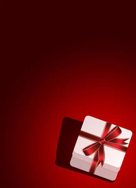 Hintergrund mit Geschenkbox — Stockvektor