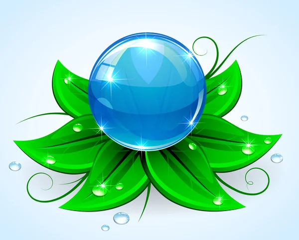Голубая сфера — стоковый вектор