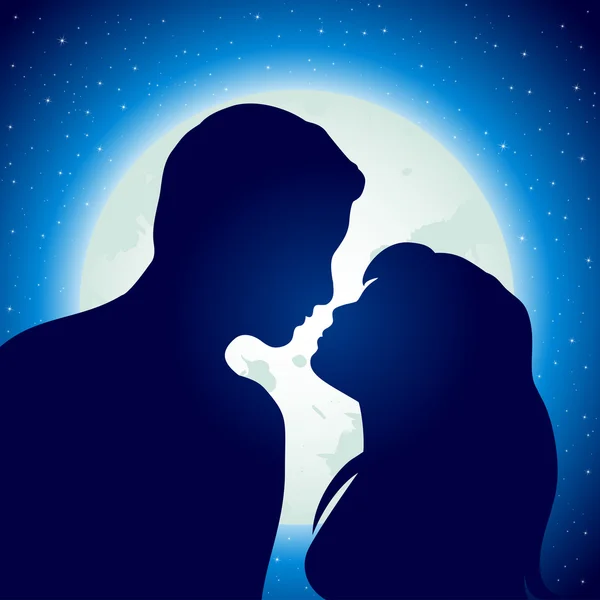 Молодий чоловік і жінка в любові — стоковий вектор