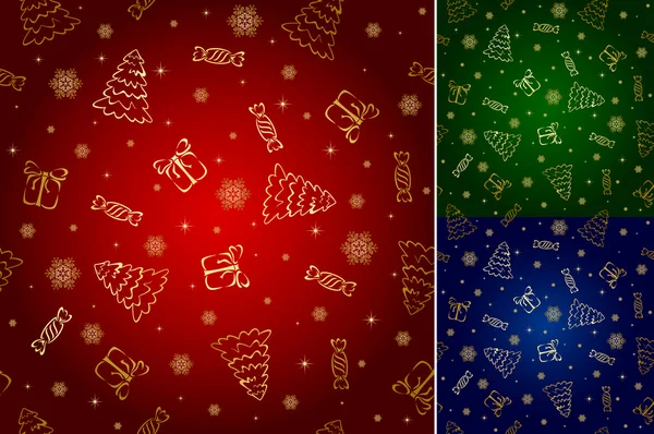 Weihnachten nahtlose Tapete — Stockvektor